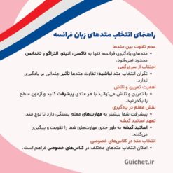 راهنمای انتخاب متد در کلاس خصوصی زبان فرانسه